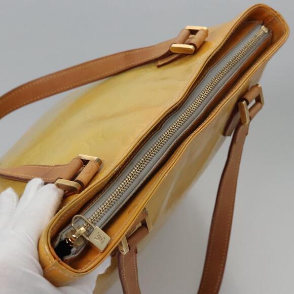 LOUIS VUITTON Monogram Vernis Houston Hand Bag Gris M91053 - Picture 7 of 13